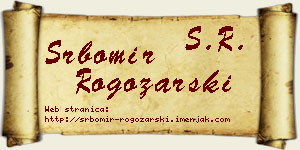 Srbomir Rogožarski vizit kartica